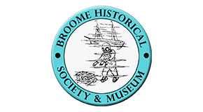 Broome Historical Society logo link to research request page